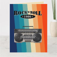 Retro Classic Boom Box Rock'n'Roll Musik Vintag