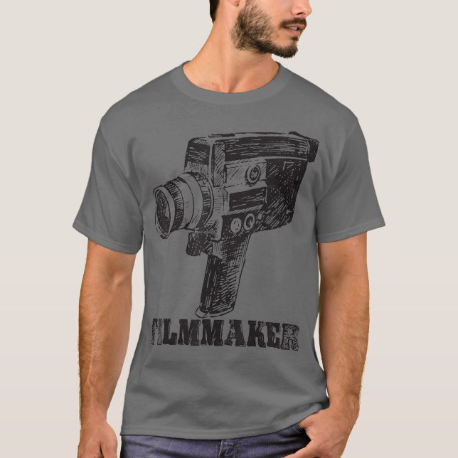 Retro Classic Camera Cameraman Filmmaker Geschenk T-Shirt (Vorderseite)