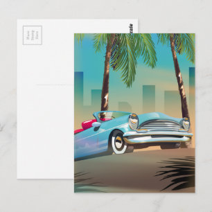 Retro Classic Car Postkarte
