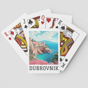 Retro Classic Dubrovnik Kroatien Spielkarten