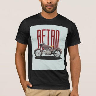 Retro Classic Motorrad. T-Shirt
