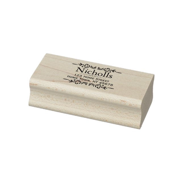 Retro Classic-Rücksendeadresse Gummistempel (Stempel)
