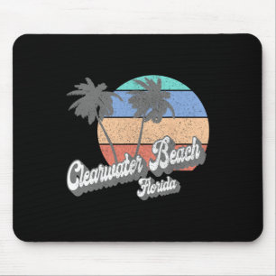 Retro Clearwater Beach Florida Fl Vintage Strand S Mousepad