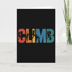 Retro Climb Felsenklettern Coole Free Climbers Karte