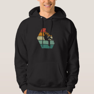 Retro Climbers Bergsteiger Bergsteig Felswand Hoodie