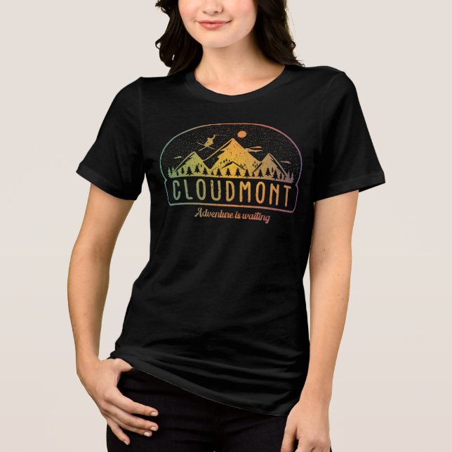 Retro Cloudmont Ski Adventure ist Gewartet Tri-Blend Shirt (Vorderseite)
