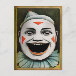 Retro Clown Postkarte