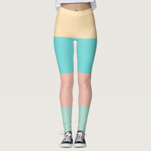 Retro Coastes Streifen Leggings