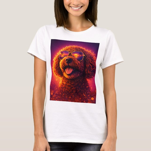 Retro Cockapoo T-Shirt Ästhetik (Vorderseite)