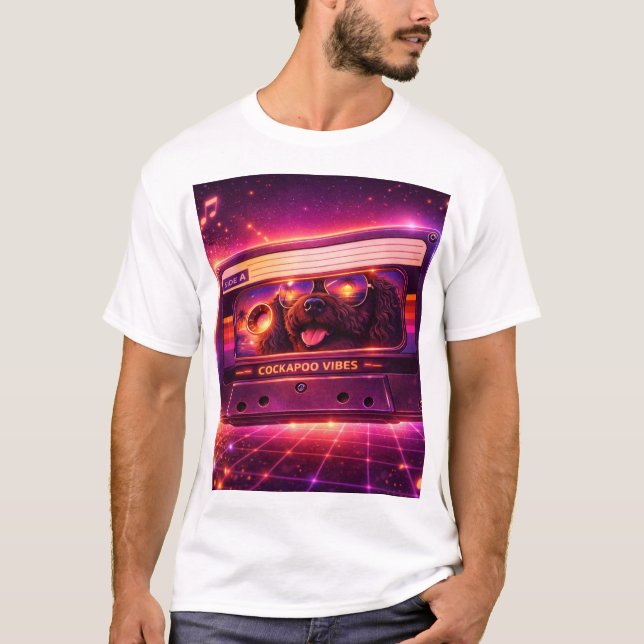 Retro Cockapoo Vibes T Shirt 80s Cassette (Vorderseite)