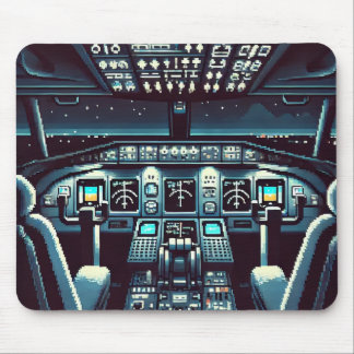 Retro Cockpit Mousepad (dunkel)