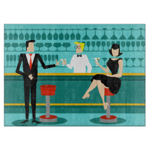 Retro-Cocktail-Lounge-Schneidbrett Schneidebrett