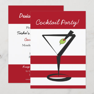 Retro-Cocktail-Party Einladung
