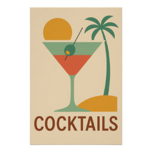 Retro Cocktail Poster