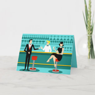 Retro Cocktailkarte Karte