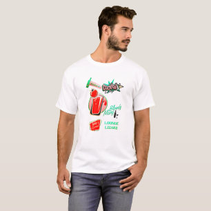 Retro-Cocktaillounge Eidechse Bloody Mary Bar T-Shirt