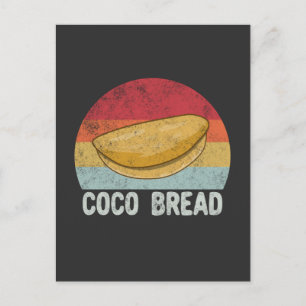 Retro Coco Brot Liebhaber Geschenk Postkarte