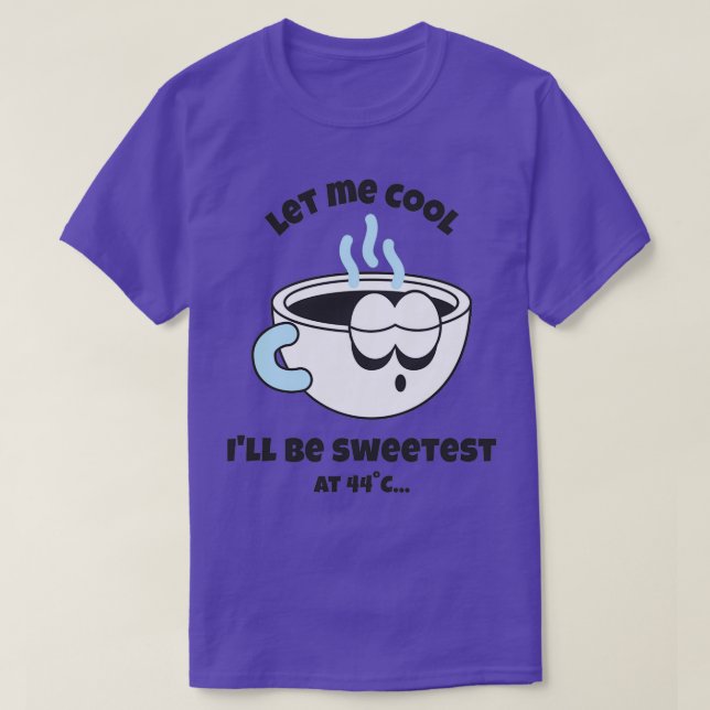 Retro Coffee Cup Ließ mir Cool T-Shirt (Design vorne)