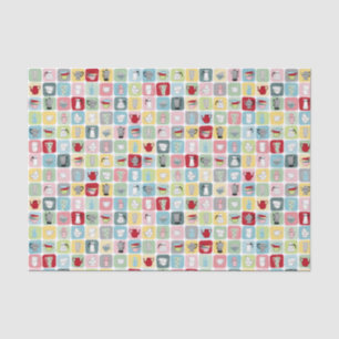 Retro Coffee Seidenpapier