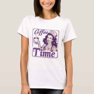 Retro Coffee Time Ad T-Shirt