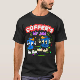 Retro Coffee's My Jam Nostalgische Tanzbecher  T-Shirt