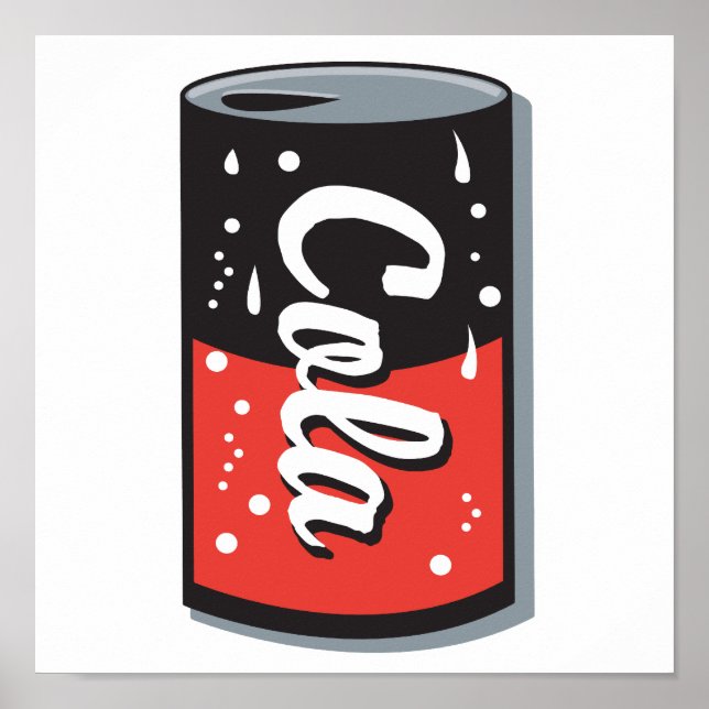 Retro-Cola-Design Poster (Vorne)