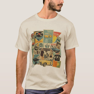 Retro-Collage-Ästhetik Vintage-Art-T-Shirt T-Shirt