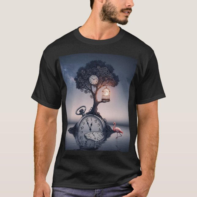 Retro Collage Surreal Aesthetic Art T-Shirt | Vint (Vorderseite)