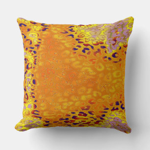 Retro Color Leopard Print Skin #5 Kissen