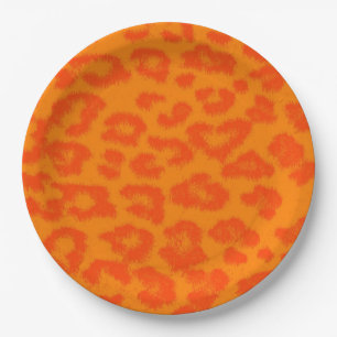 Retro Color Leopard Print Skin #71 Pappteller