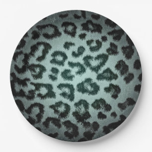 Retro Color Leopard Print Skin #76 Pappteller