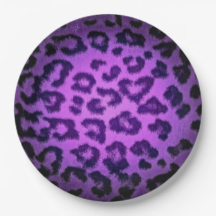 Retro Color Leopard Print Skin #78 Pappteller