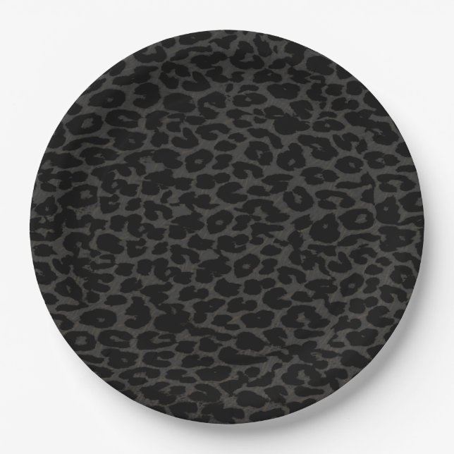 Retro Color Leopard Print Skin #85 Pappteller (Vorderseite)