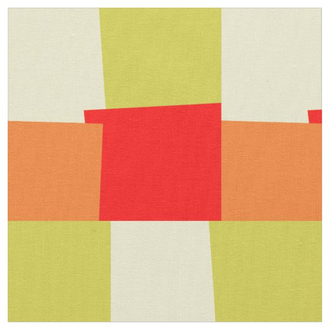 Retro Color Modern Geometric Muster #3 Stoff (Nahaufnahme)