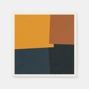 Retro Color Modern Geometric Muster #9 Serviette