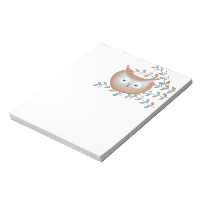 Retro Color Owl Note Pad Notizblock (Rotiert)