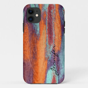 Retro Color Wood Grain Textur Case-Mate iPhone Hülle