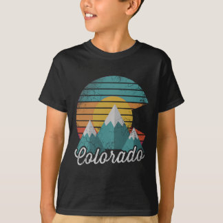 Retro Colorado Berge Zuhause Liebe Familienurlaub T-Shirt