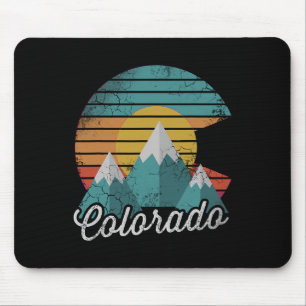 Retro Colorado-Gebirgsheim Liebe Familie Urlaub Mousepad