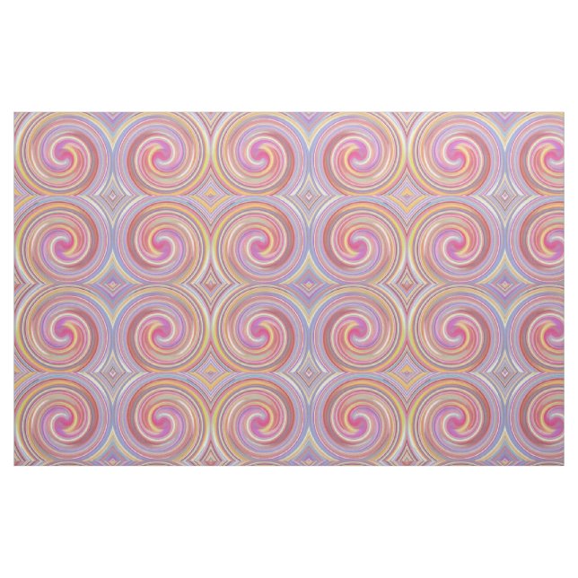 Retro Colored Drehung Abstrakt Art #22 Stoff (Fat Quarter (45,7 x 55,9 cm))