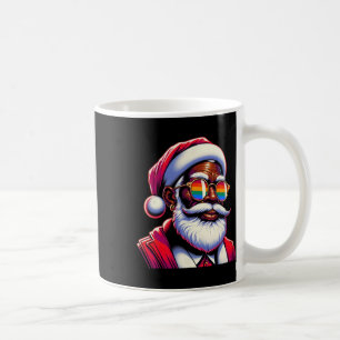 Retro Colored Gay Santa Face Rainbow Sungles Chris Kaffeetasse