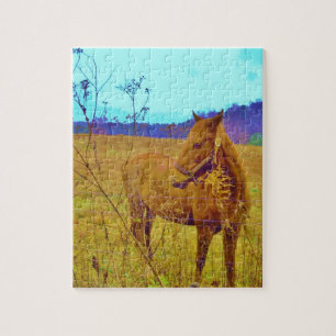 Retro Colored Horse Puzzle