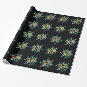 Retro Colored Star Geschenkpapier