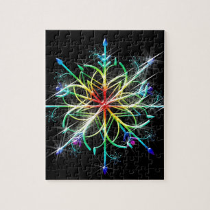 Retro Colored Star Puzzle