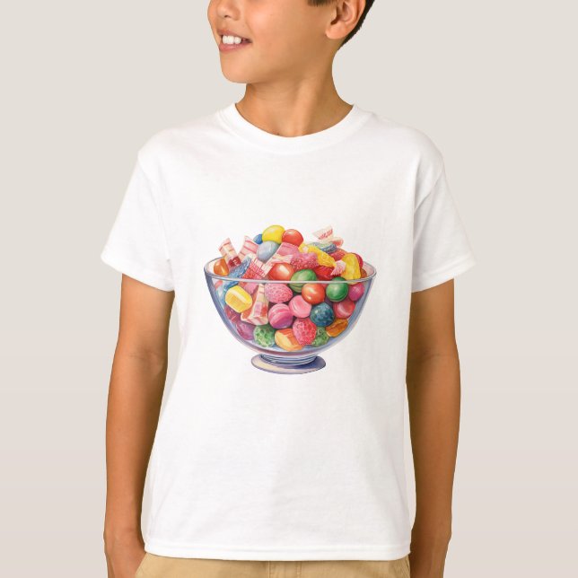 Retro Colorful Candy T-Shirt (Vorderseite)