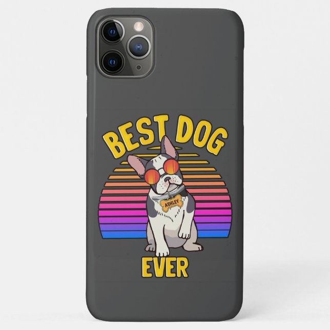 Retro Colorful Funny Boston Terrier Case-Mate iPhone Hülle (Rückseite)