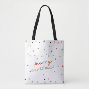 Retro COLORFUL polka dot MERRY CHRISTMAS - Urlaub