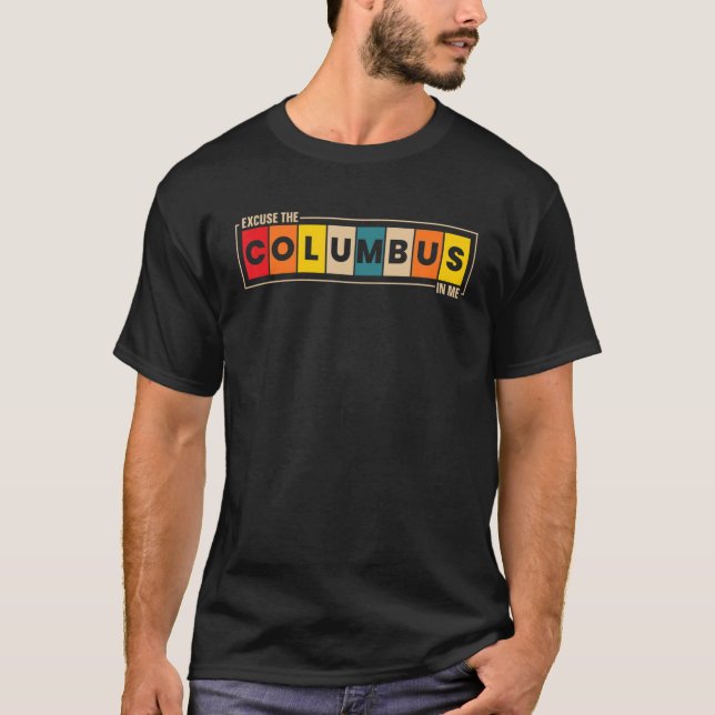 Retro Columbus Day Christopher Vintag 1492 T-Shirt (Vorderseite)
