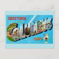 Retro Columbus Ohio Gruß
