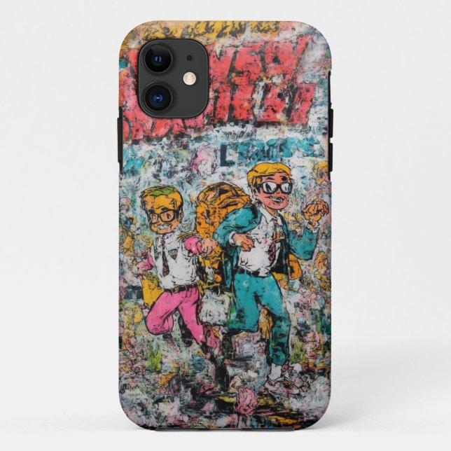 Retro Comic Adventure Mobile Case (Rückseite)